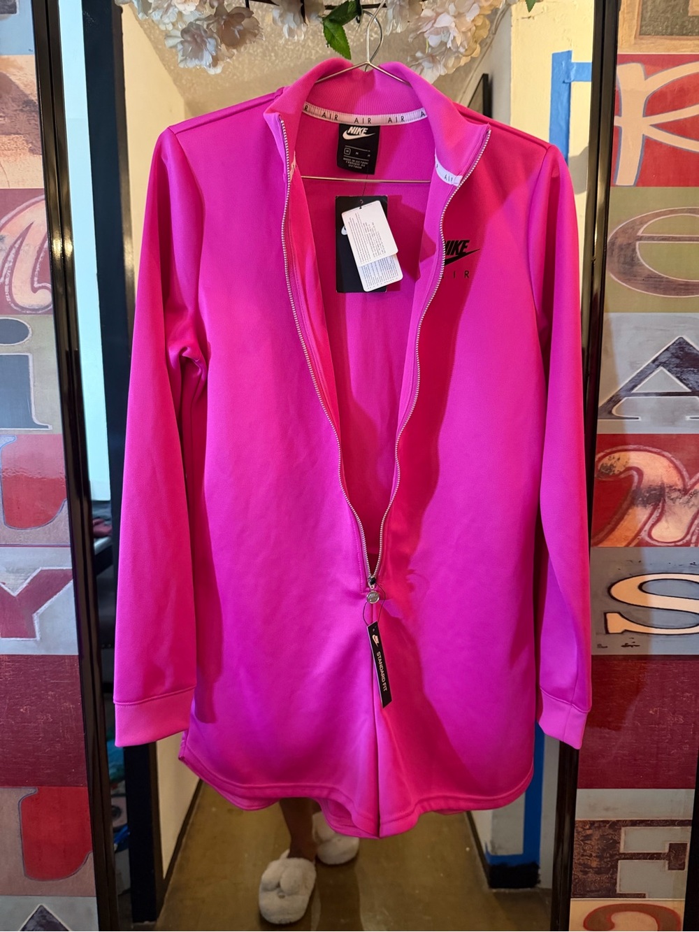 Nike Women's Hot Pink Zip-Front Jacket